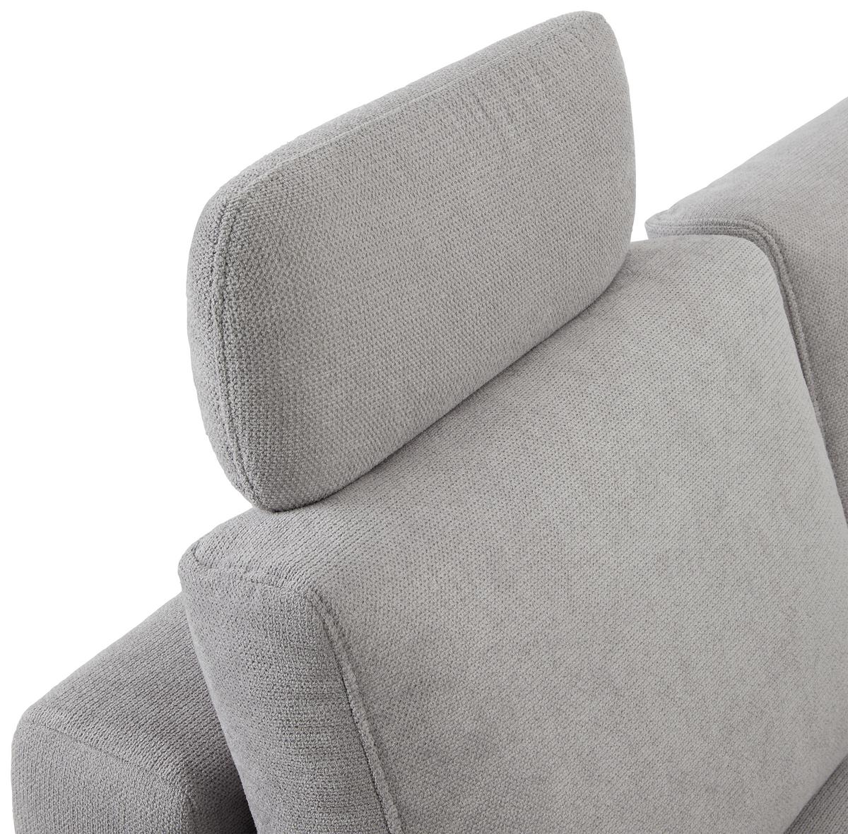 Kopfstütze in Grau - Silberfarben/Grau, Konventionell, Textil (51/20cm) - Mömax