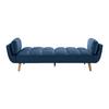 BÄDDSOFFA CORA - blå/naturfärgad, Modern, trä/textil (214/92/81cm) - Bessagi Home