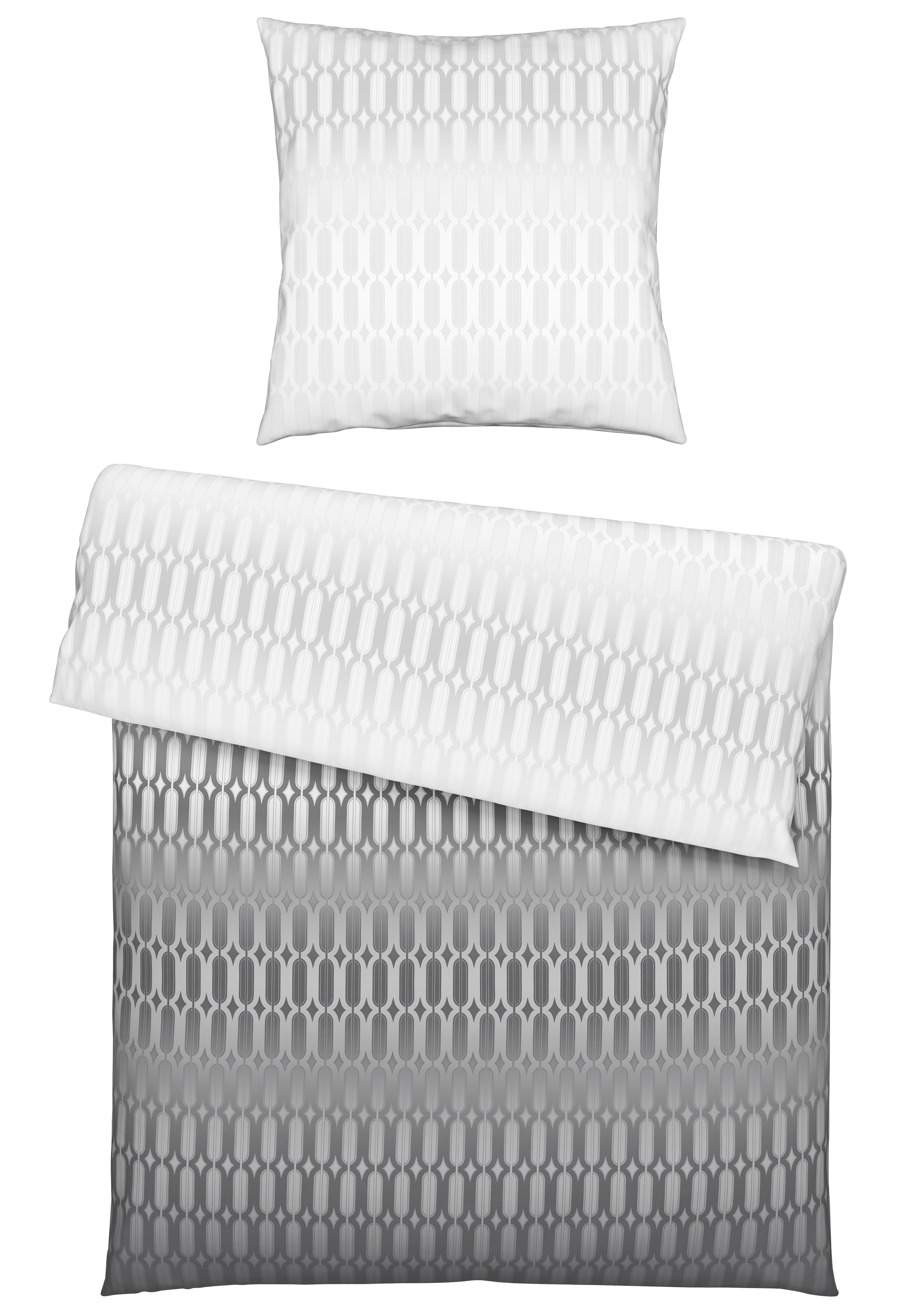 Bettwäsche Picol in Grau/Silber ca. 135x200cm - Silberfarben/Grau, MODERN, Textil (135/200cm) - Premium Living