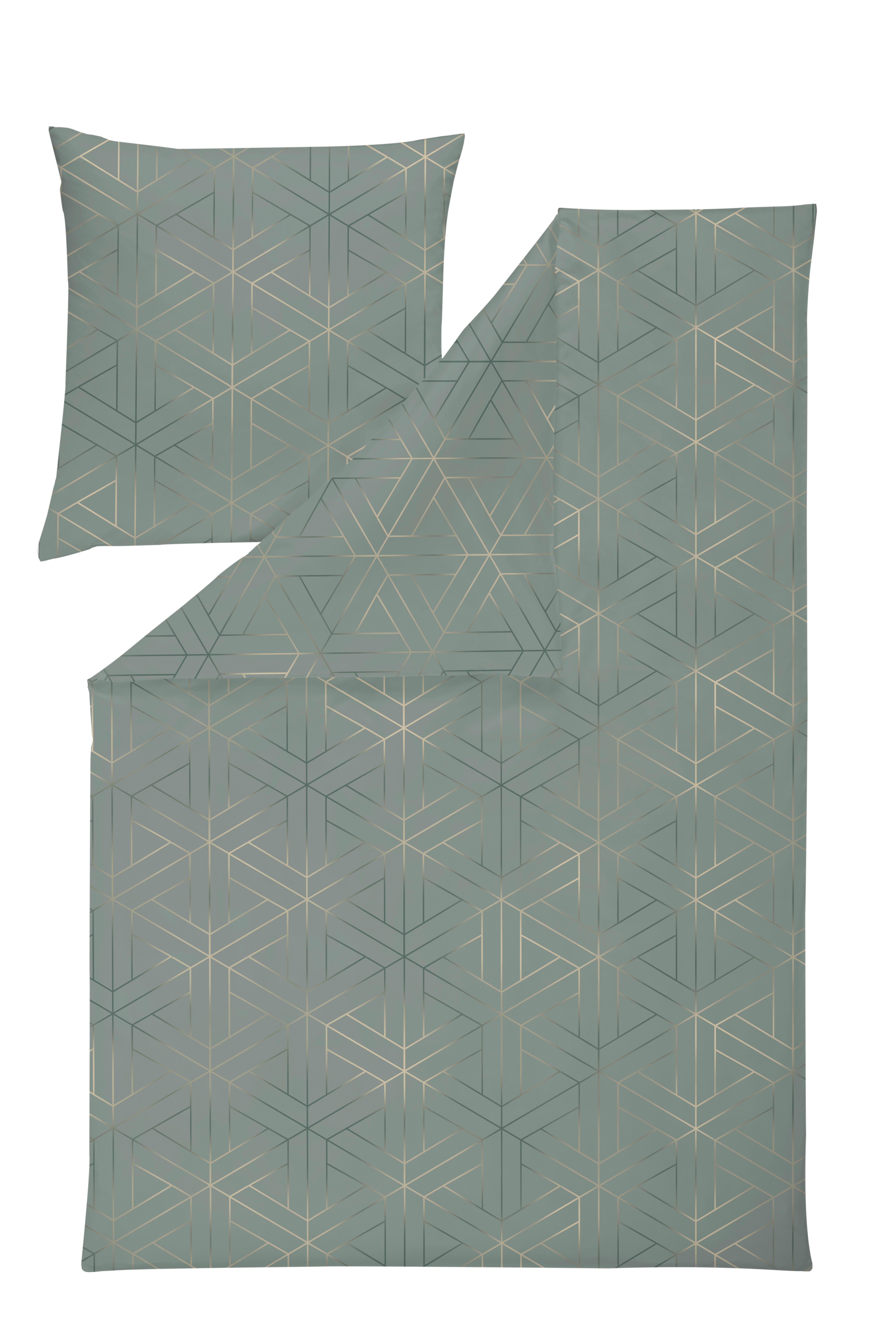 POŚCIEL LUAN - miętowy, Design, tkanina (135/200cm) - Estella