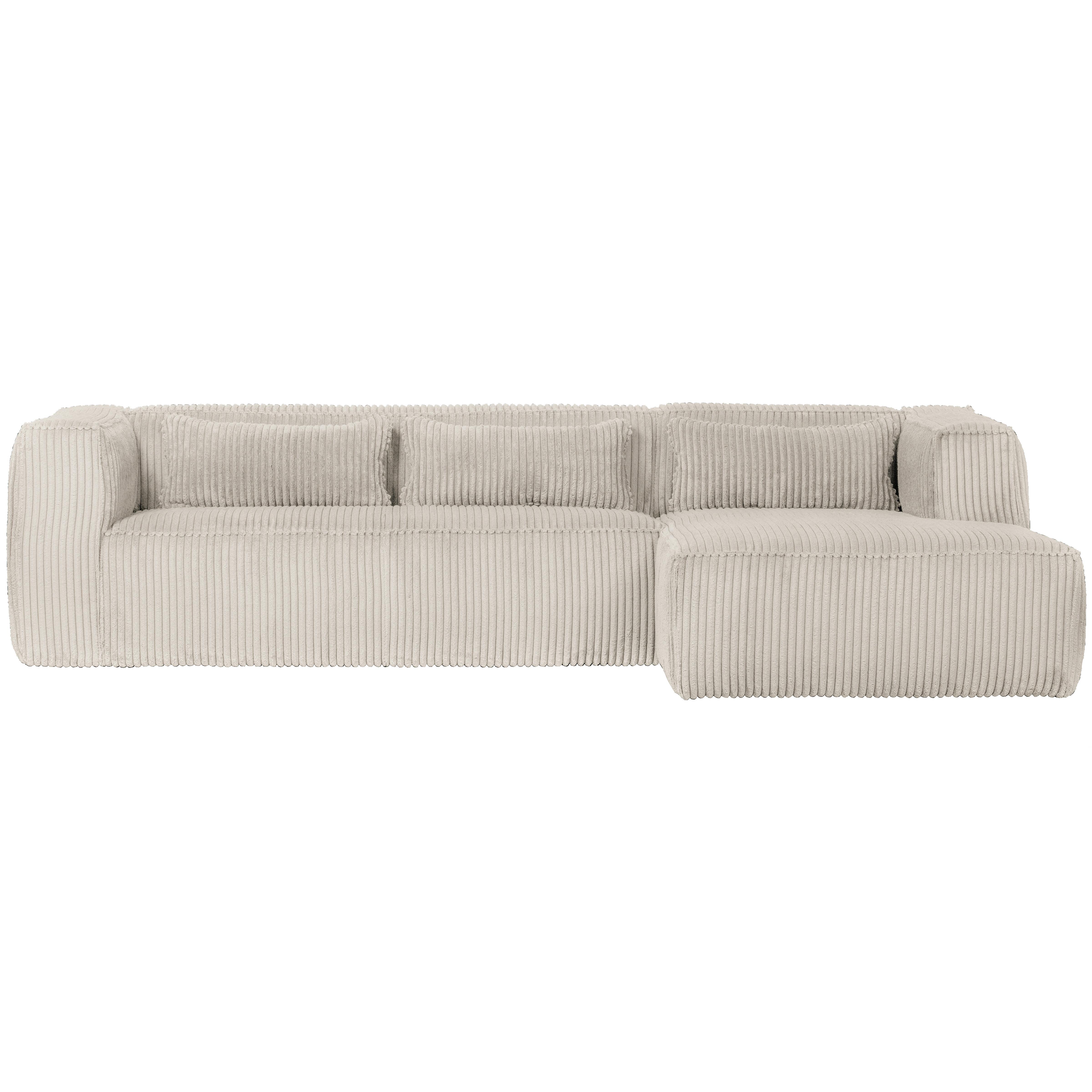Ecksofa Bean Naturfarben S: 305x175cm - Schwarz/Naturfarben, Design, Kunststoff/Textil (305/175cm) - Livetastic