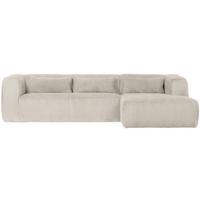 Ecksofa Bean Naturfarben S: 305x175cm - Schwarz/Naturfarben, Design, Kunststoff/Textil (305/175cm) - Livetastic