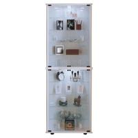 Vitrină Pe Colț Vecko Maxi - alb, Konventionell, sticlă/material pe bază de lemn (68/179/23cm) - MID.YOU