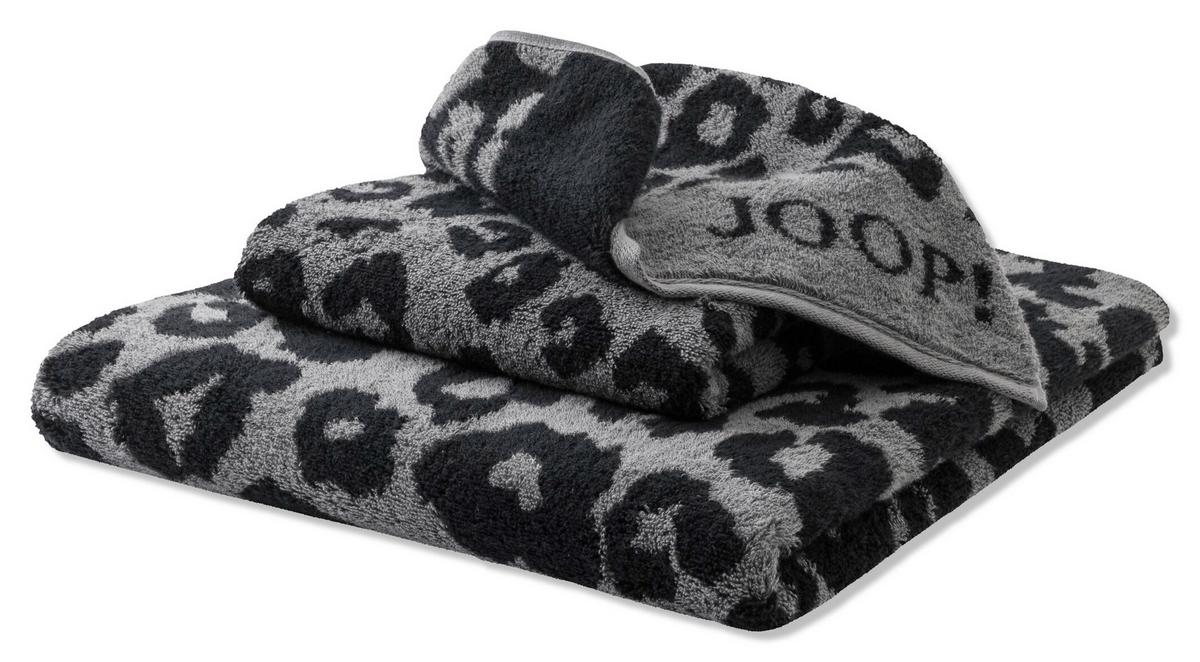 RĘCZNIK PRYSZNICOWY JOOP! LEO - kolor grafitowy, Basics, tkanina (80/150cm) - Joop!