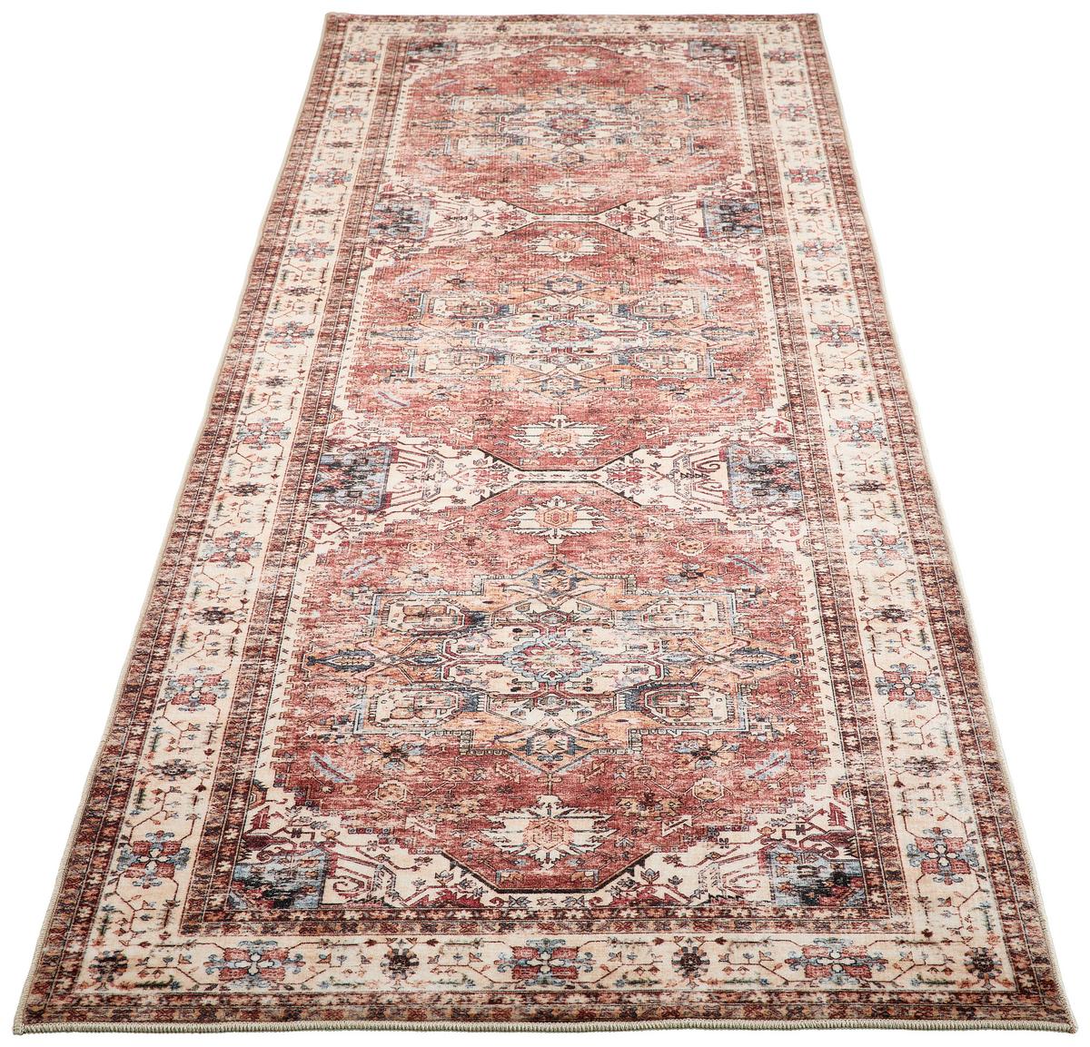 CHODNIK CLASSIC EDITION - beżowy/różnokolorowy, Trend, tkanina (80/250cm) - Novel