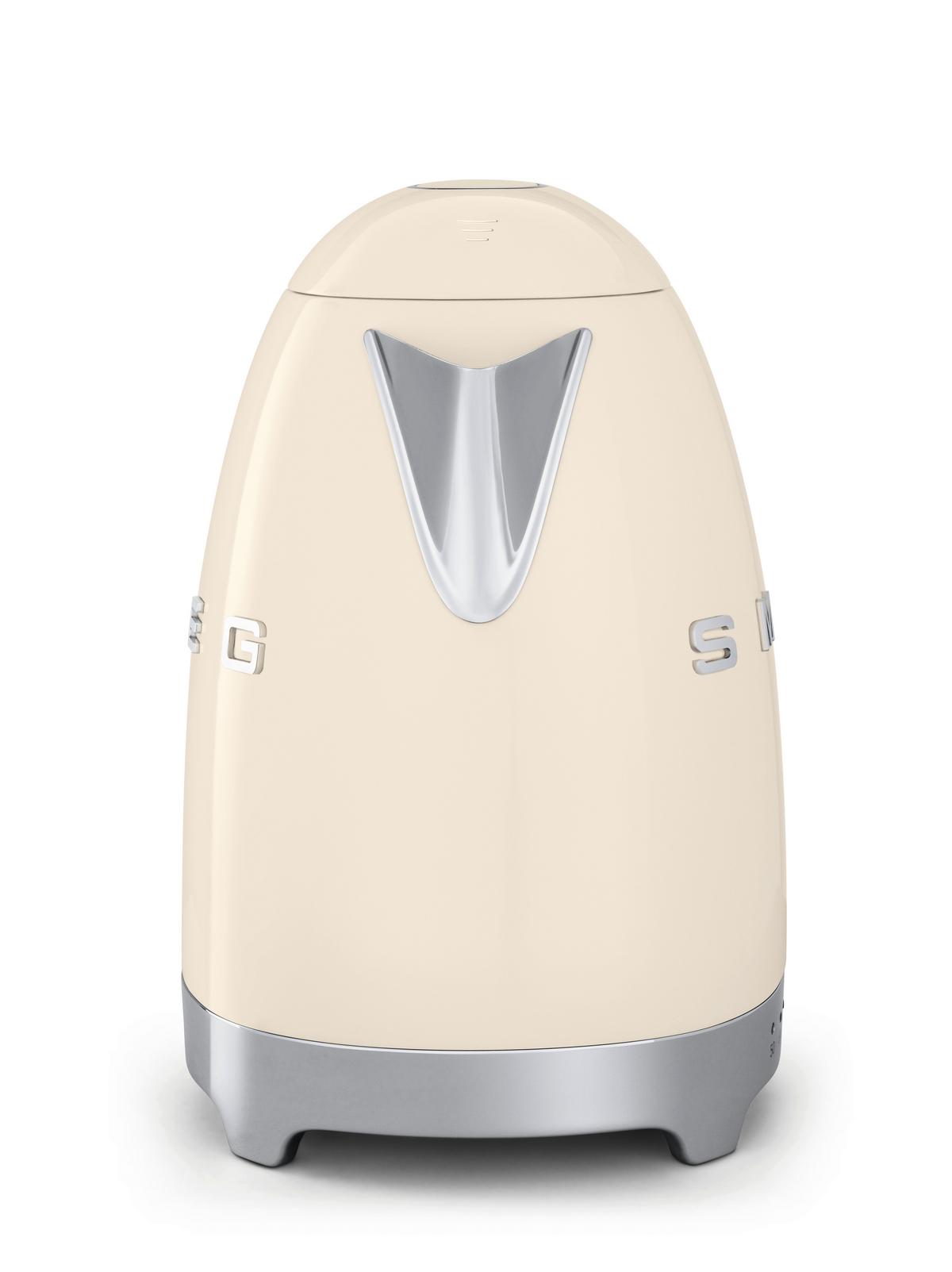CZAJNIK ELEKTRYCZNY KLF04CREU SMEG - kremowy/kolor chromowy, Basics, tworzywo sztuczne/metal (22,3/28/17,1cm) - SMEG