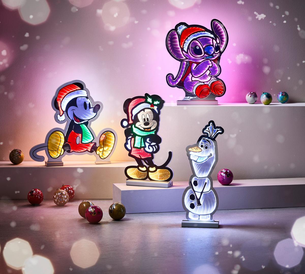 FIGURKA ŚWIĄTECZNA DN24507 - MICKEY & MINNIE - różnokolorowy, Trend, tworzywo sztuczne (40cm) - Disney