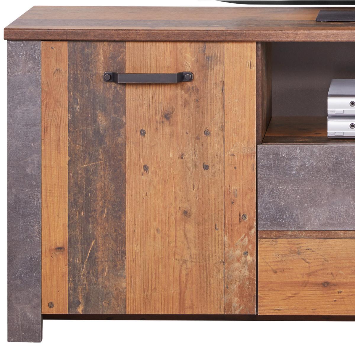 Tv Komoda Ontario - boje hrasta/tamno siva, Trend, drvni materijal/plastika (176/67,7/41,5cm) - Modern Living