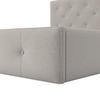 STOPPAD SÄNG JULIE - ljusgrå/svart, Modern, metall/trämaterial (180/200cm) - Bessagi Home