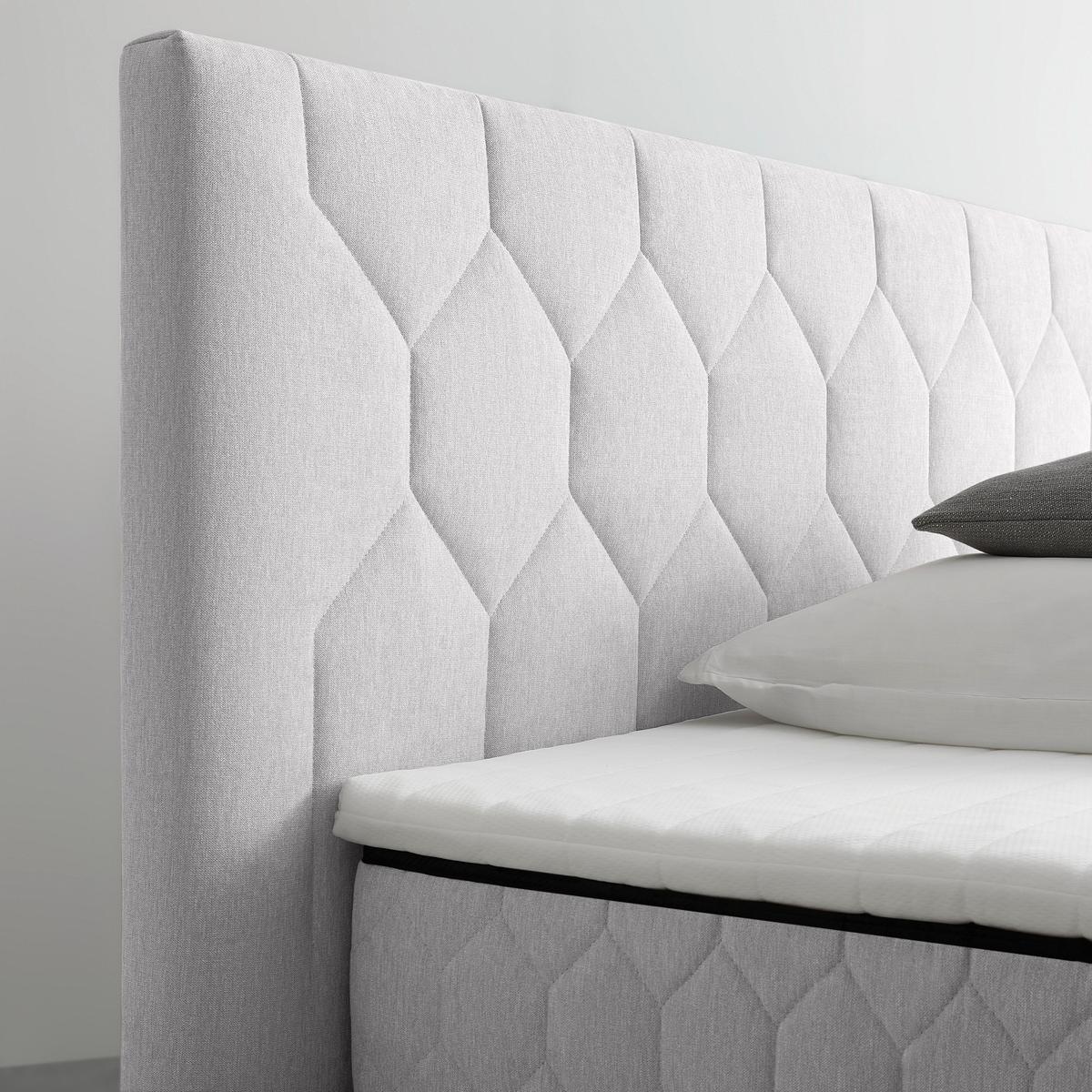 Boxbett Maya-D Beige ca. 180x200cm - Beige/Schwarz, KONVENTIONELL, Holz/Holzwerkstoff (180/200cm) - Mömax