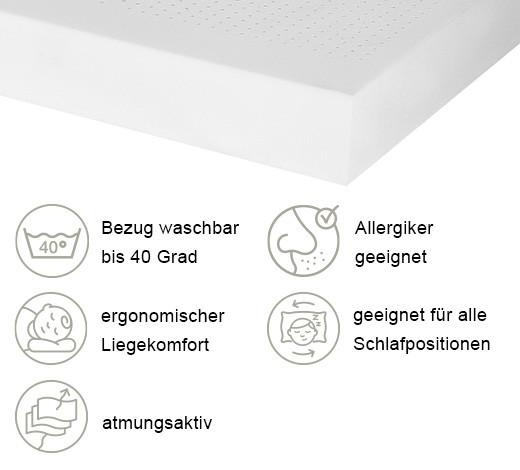 Kaltschaummatratze Air Deluxe 3D H2/3 ca. 140x200cm - Weiß, Basics, Textil (140/200cm) - MID.YOU