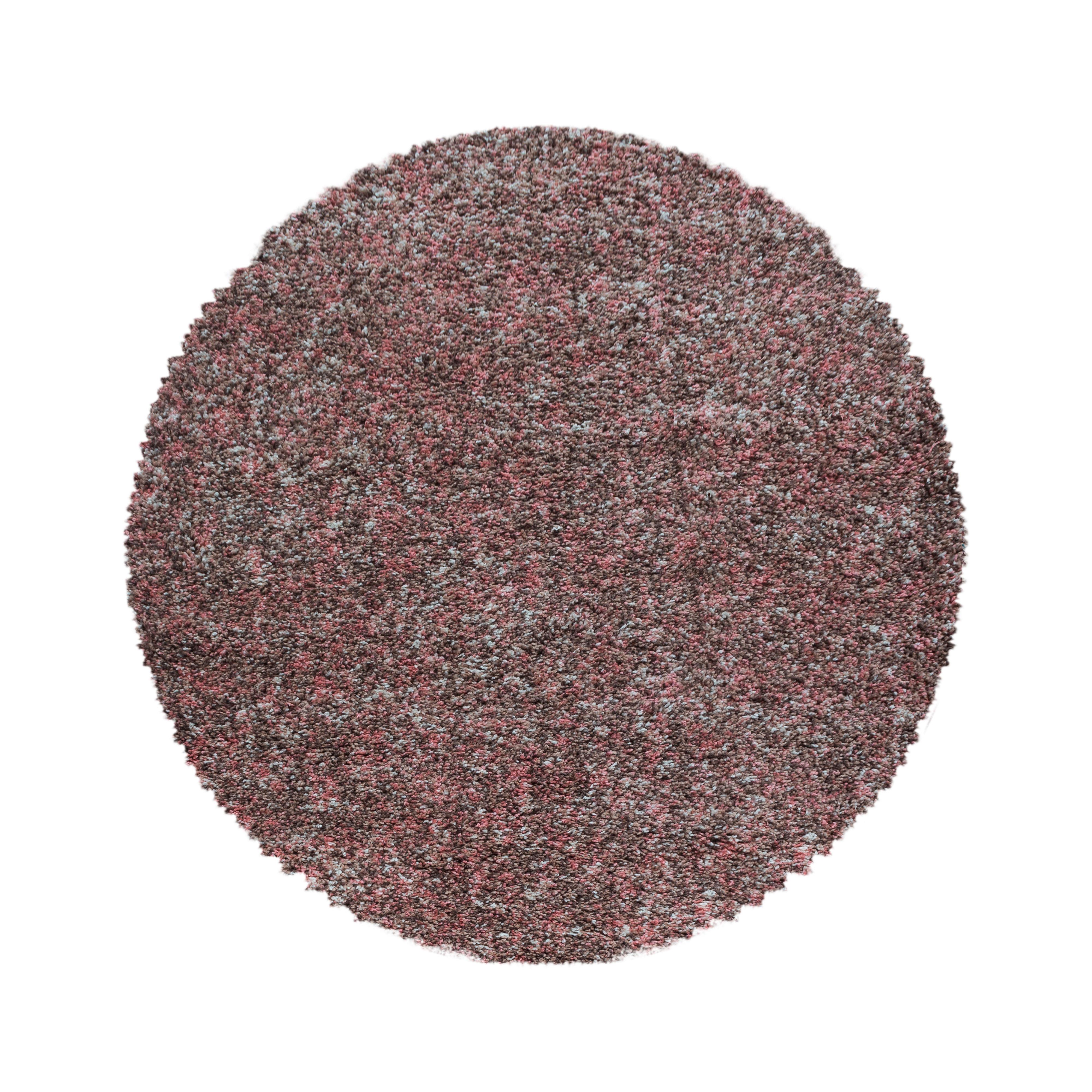 Hochflorteppich Enjoy Rosa Ø ca. 120cm - Rosa, KONVENTIONELL, Textil (120/120cm) - Novel