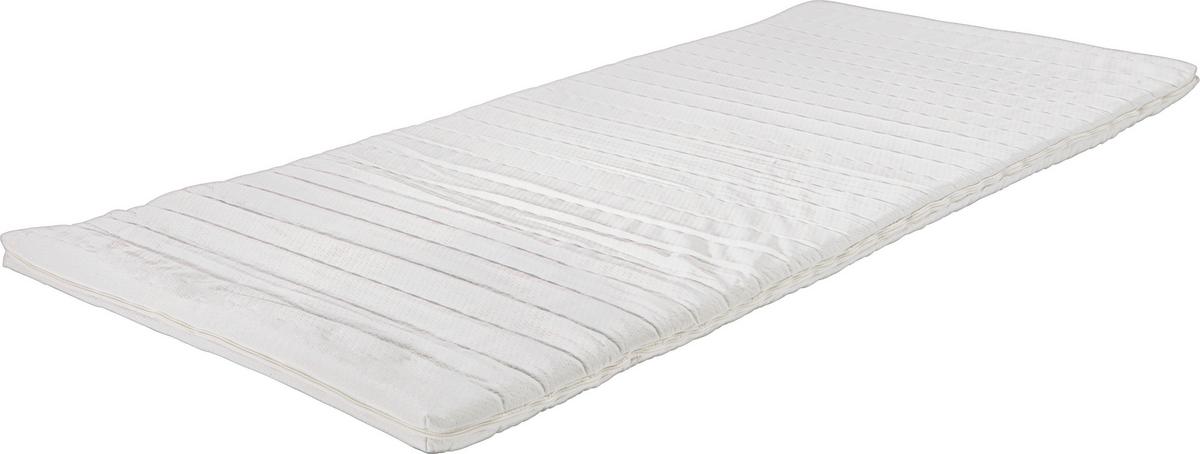 Topper aus Kaltschaum ca. 90x200cm - Weiss, Konventionell (90/200cm) - Nadana