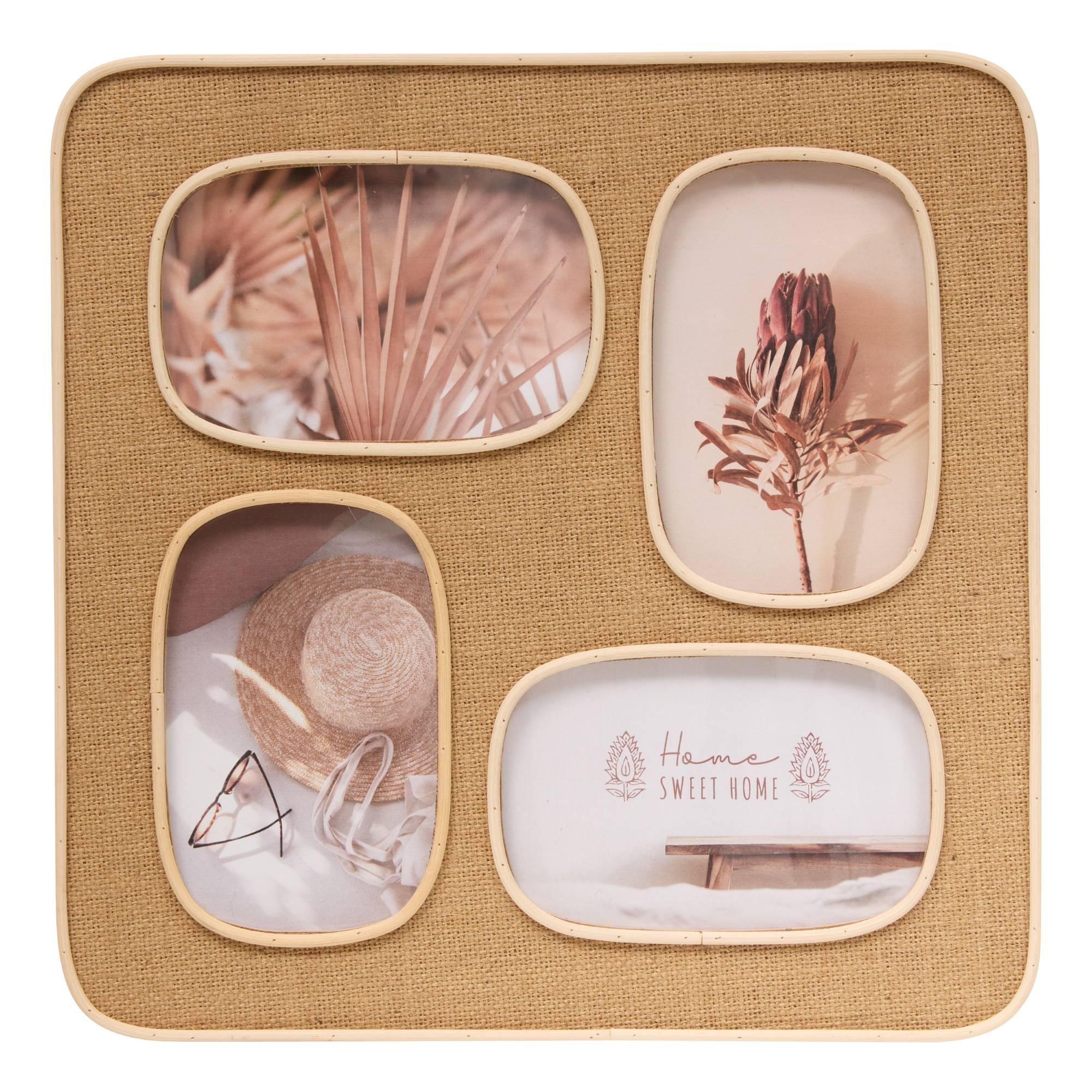 Okvir Za Slike - Kolaž Sien, Ø:31cm - karamela, Basics, drvni materijal (31cm)