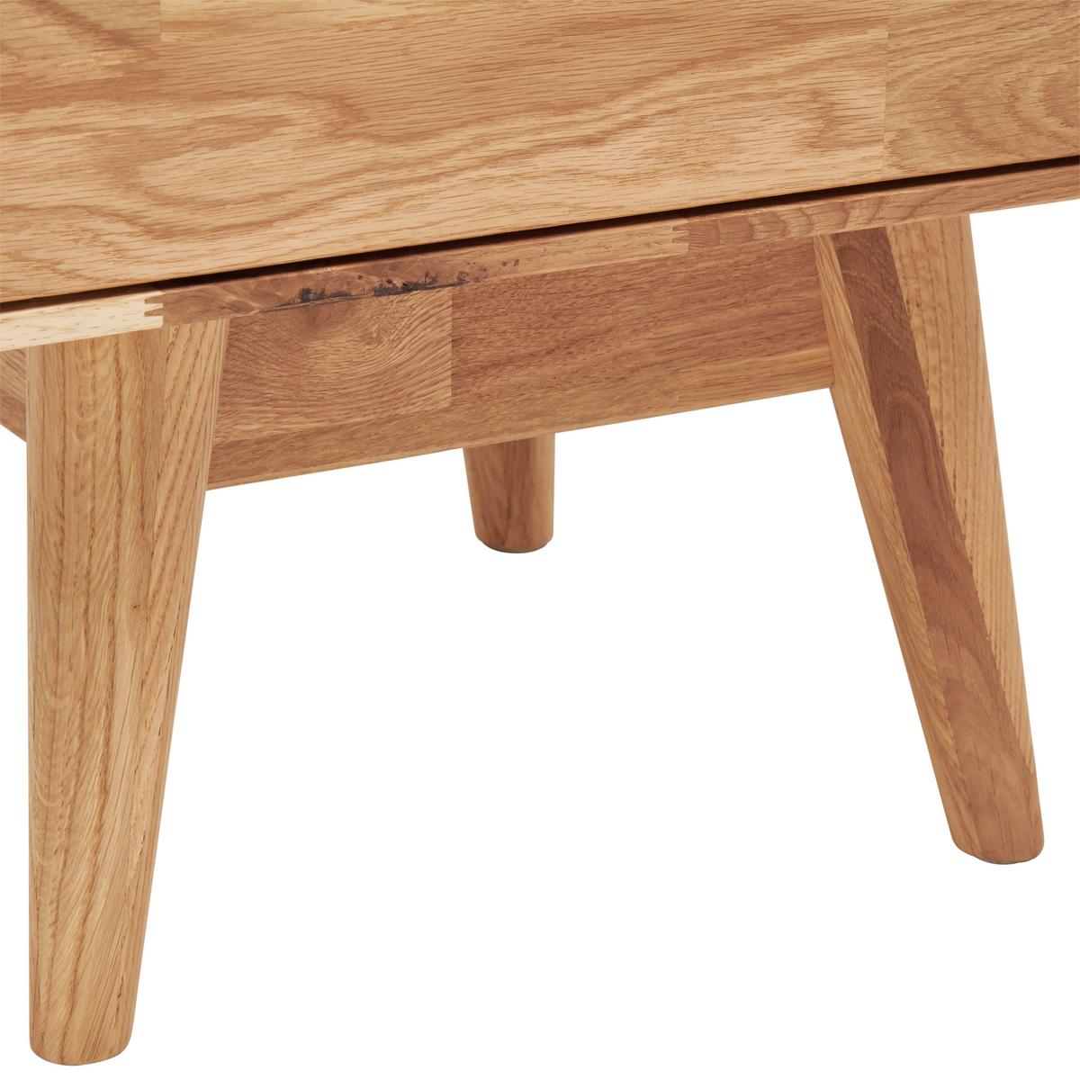 SZAFKA NOCNA FRITZ - kolor dębowy, Natur, drewno (40/55,7/35cm) - Livetastic