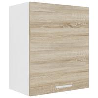 Kuhinjska Zgornja Omarica Esilo, Hrast, Bela - bela/barve aluminija, Konvencionalno, kovina/leseni material (50/60/31cm) - MID.YOU