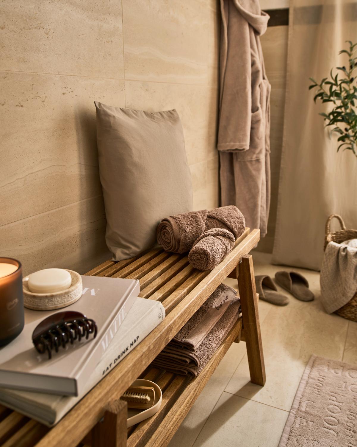 SIEDZISKO DO PRZEDPOKOJU STUDIOLINE - kolor dębowy, Natur, drewno (100/45/40cm) - Linea Natura