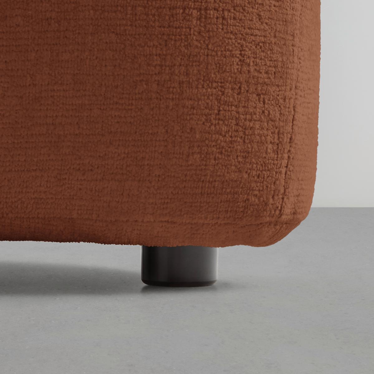Hocker Leonas Kupferfarben - Schwarz/Kupferfarben, MODERN, Kunststoff/Textil (102/42/66cm) - Premium Living