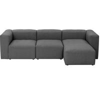 ECKSOFA LENA - Anthrazit, Design, Kunststoff/Textil (275/160cm) - Max Winzer