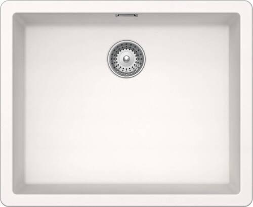 Spüle GREN100LUPOL in Weiß - Weiß, MODERN, Stein (55,6/45,6cm) - Schock