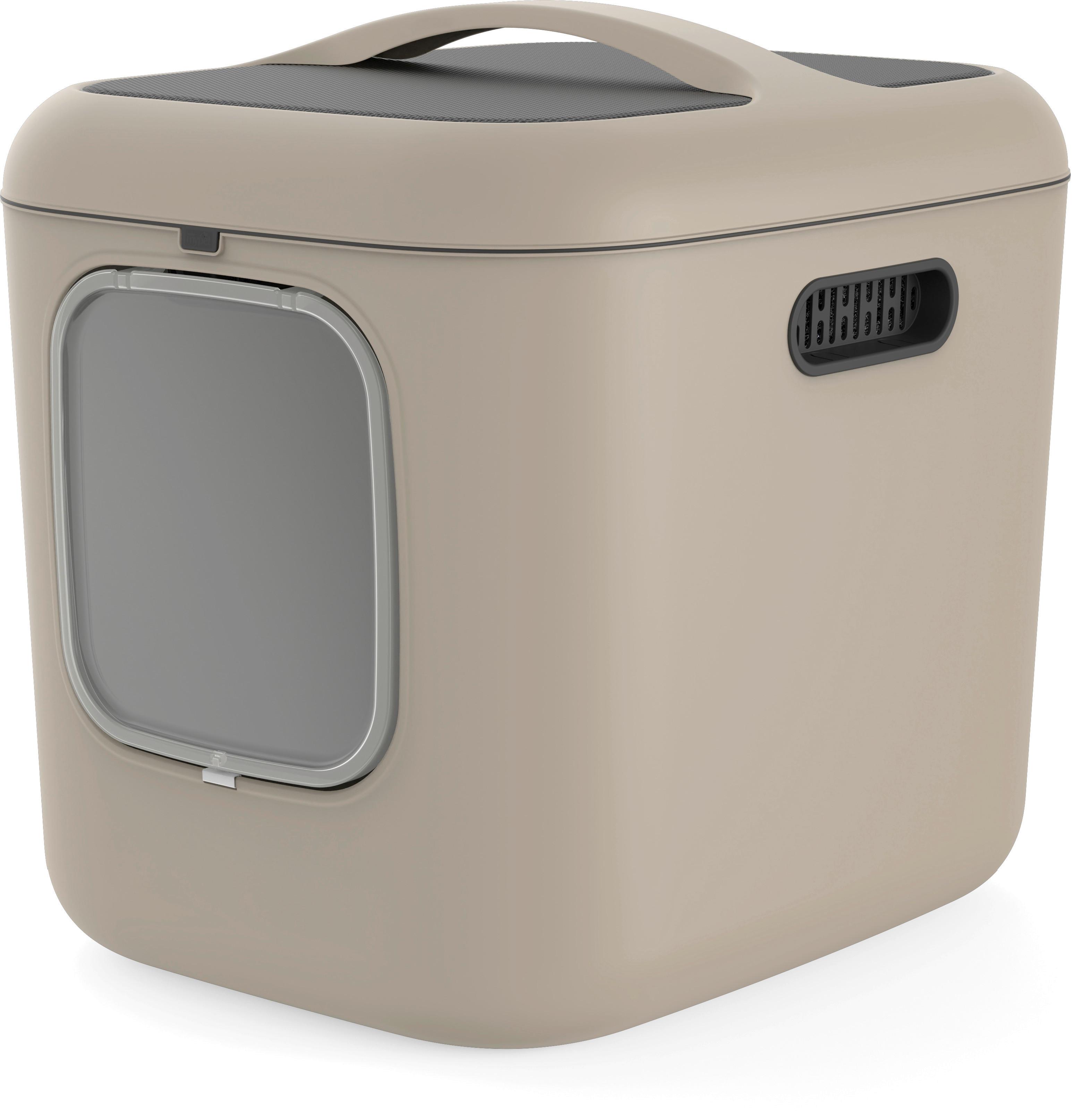 KATZENTOILETTE 4006607422 - Cappuccino, Basics, Kunststoff (49,9/57,6/61,4cm) - Rotho