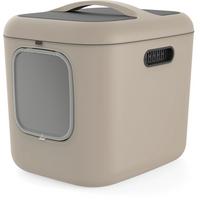 KATZENTOILETTE 4006607422 - Cappuccino, Basics, Kunststoff (49,9/57,6/61,4cm) - Rotho