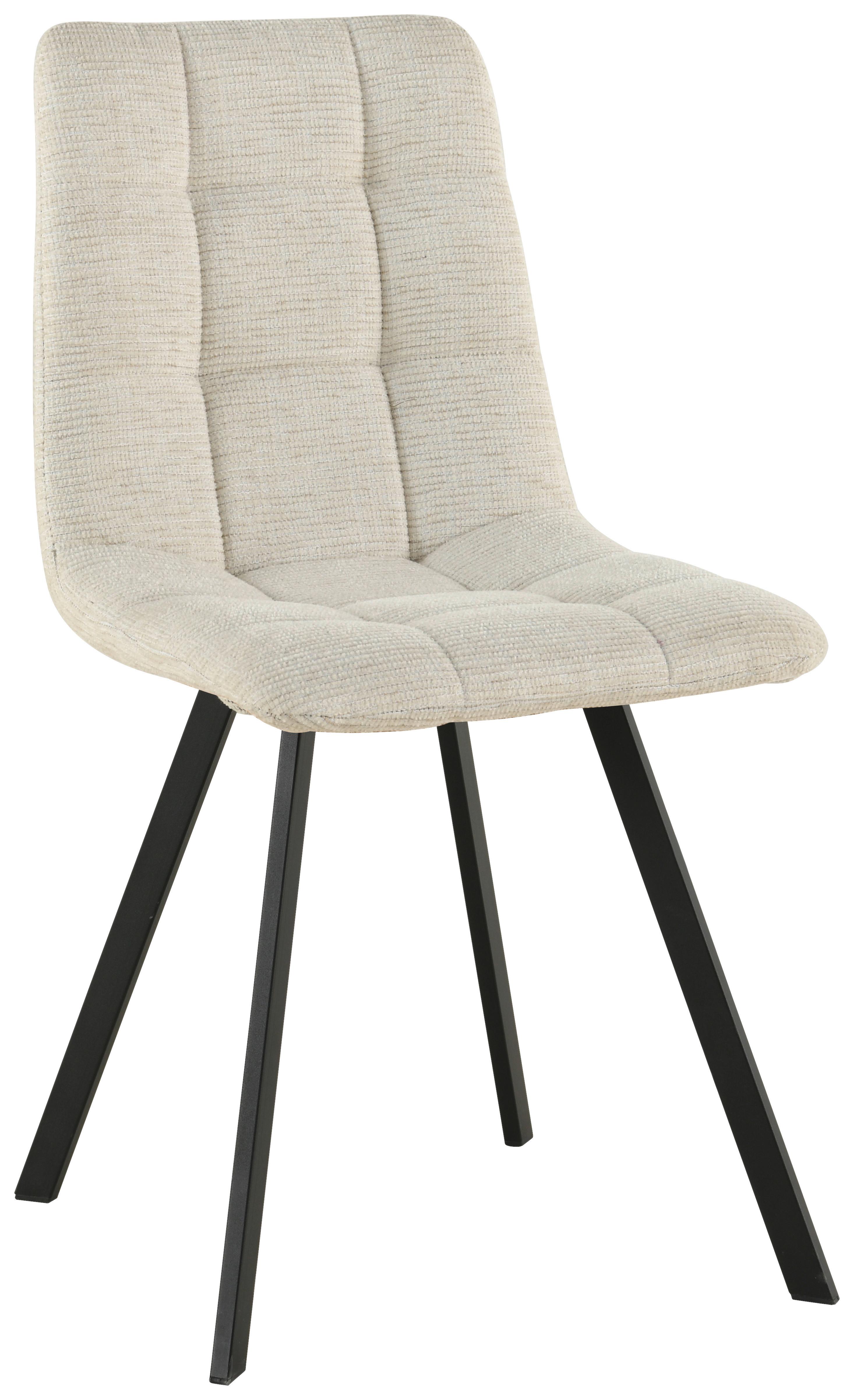 KRZESŁO RUBI 2.0  -EXKLUSIV- - beżowy/czarny, Design, metal/tkanina (45/88/55cm) - Carryhome