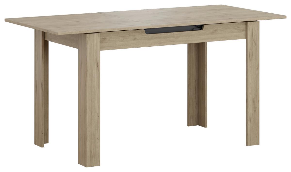 Ausziehtisch Andorra Eiche Artisan - Eiche Artisan, MODERN, Holzwerkstoff (120-150/70/75cm) - Mömax