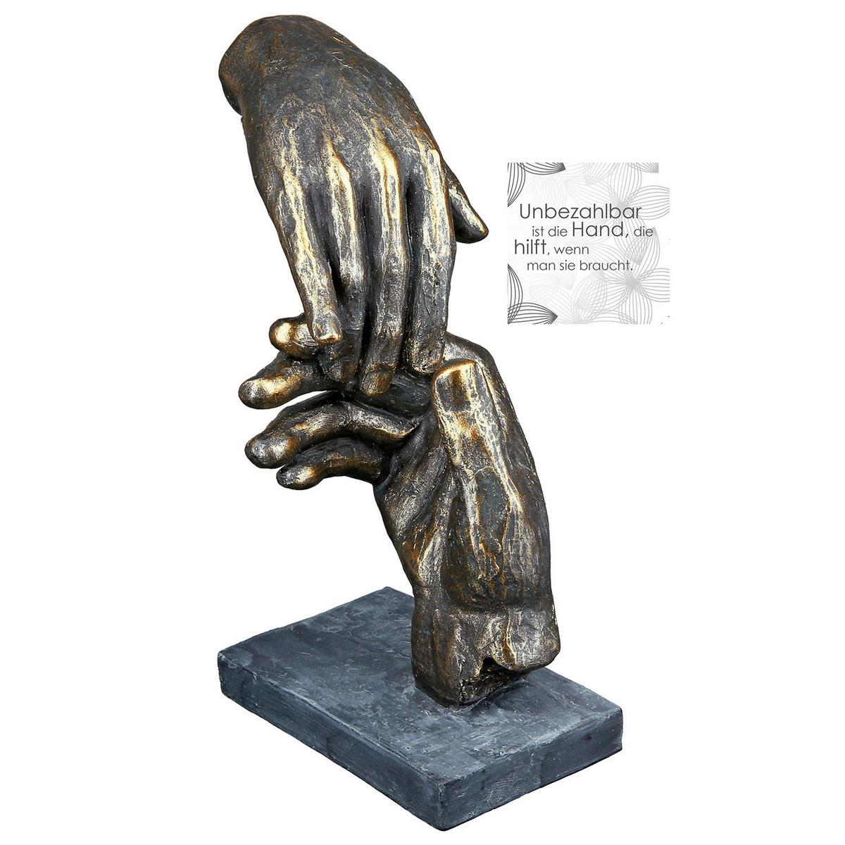 Skulptur Bronzefarben - Cognac, Basics, Kunststoff (13/21/7cm)