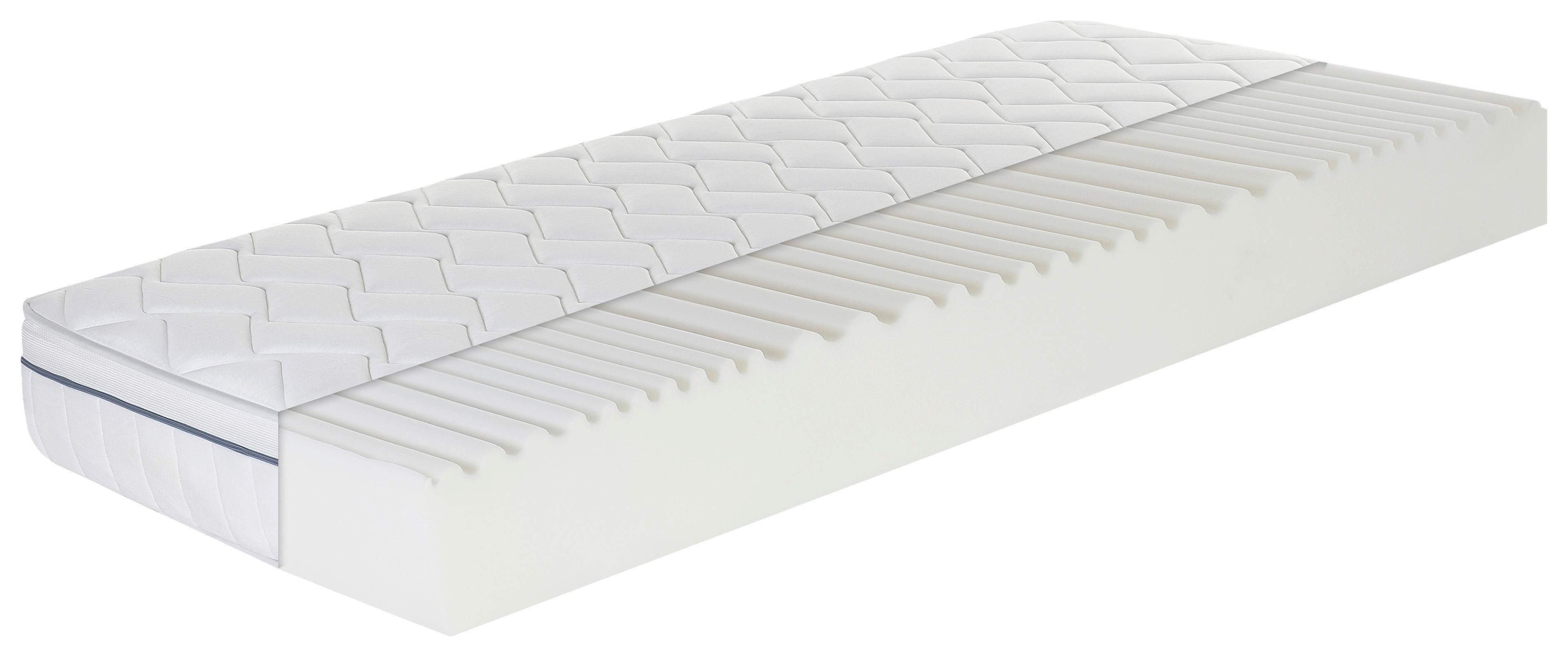 Kaltschaummatratze Air Wave H2/3 ca. 100x200cm - Weiß, Basics, Textil (100/200cm) - MID.YOU