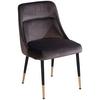Stol Wl6.996 - zlate barve/siva, Design, kovina/tekstil (49/85/56cm) - Livetastic