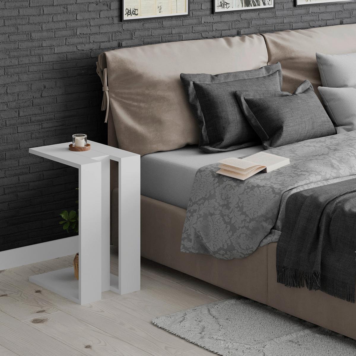 Mizica Muju - bela, Design, leseni material (30/40/57cm) - Livetastic