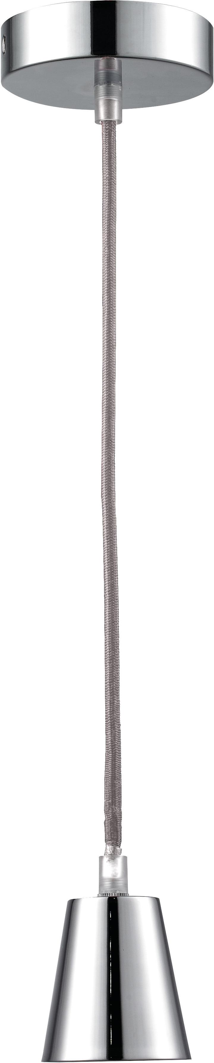 Lampă suspendată Kordula - gri, metal/textil (100/10/10cm) - Modern Living