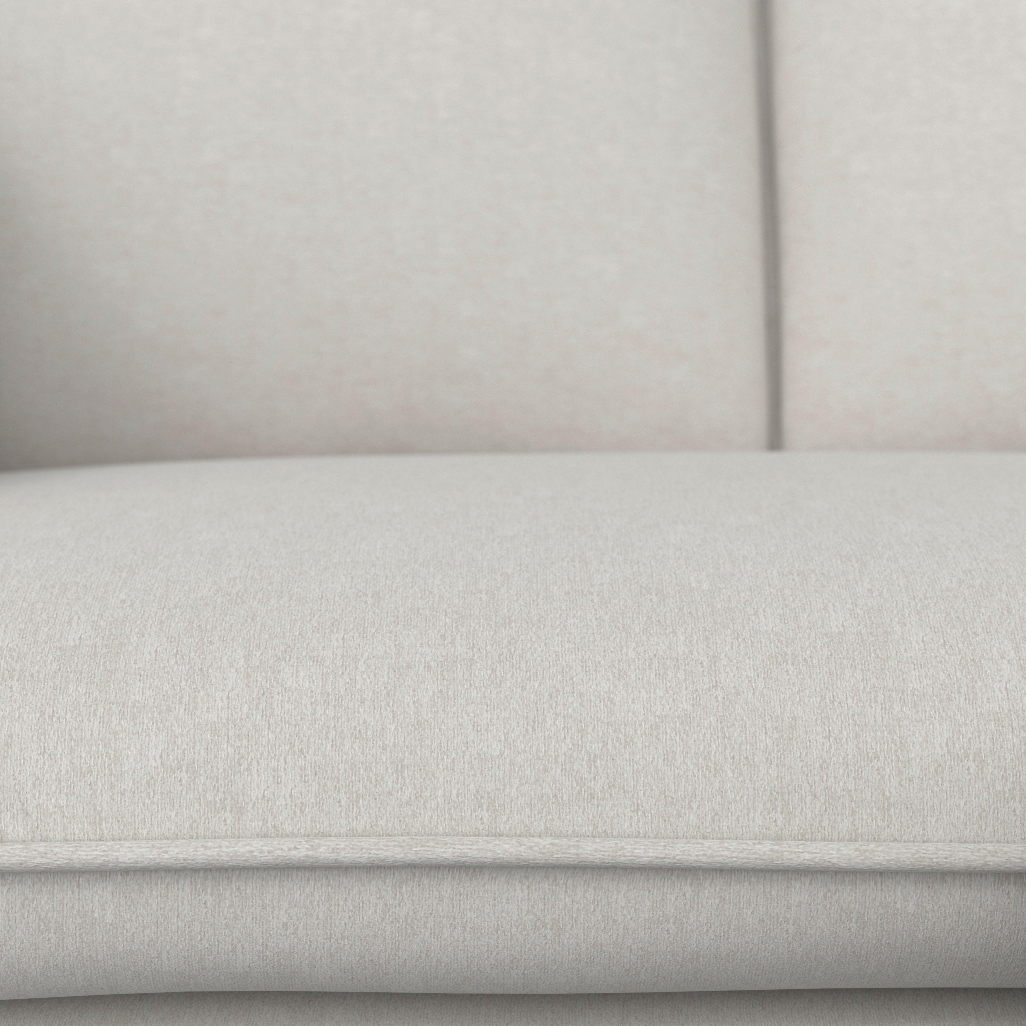 SOFFA ILLA - ljusgrå, Modern, trä/textil (154/84/86cm) - Bessagi Home