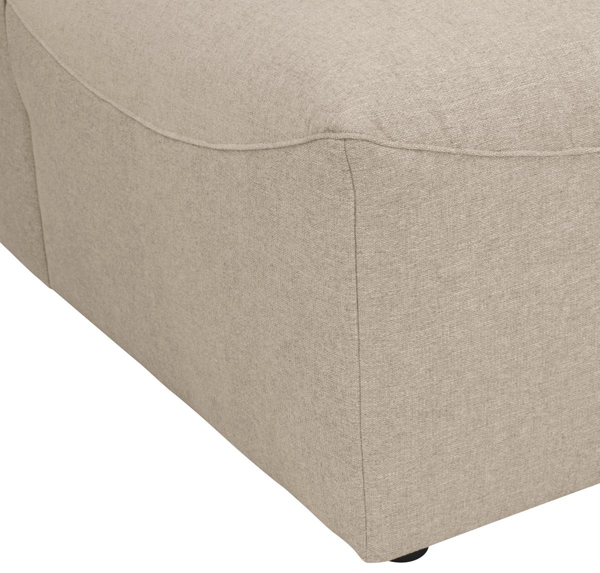 WOHNLANDSCHAFT LENA - Creme, Design, Kunststoff/Textil (250/350/235cm) - Max Winzer