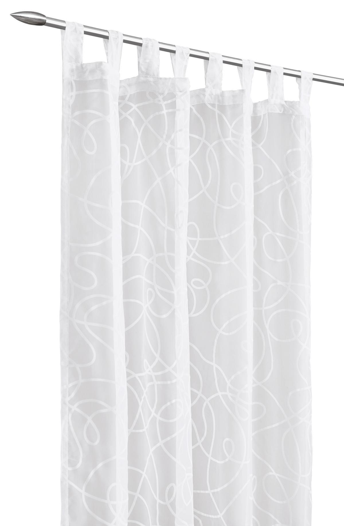 ZASŁONA NA SZELKACH PRO - biały, Konventionell, tkanina (140/245cm) - Boxxx