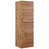 MIDI-KAST FLORIDA -EXKLUSIV- - Eikenkleuren/Chroomkleuren, Modern, Houtcomposiet/Metaal (40/130/35cm) - Premium Living