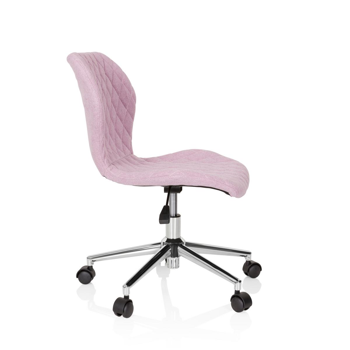Jugenddrehstuhl Joy II ca. 47x73-83x43 cm Rosa - Rosa, Basics, Kunststoff/Textil (47/73-83/43cm) - MID.YOU