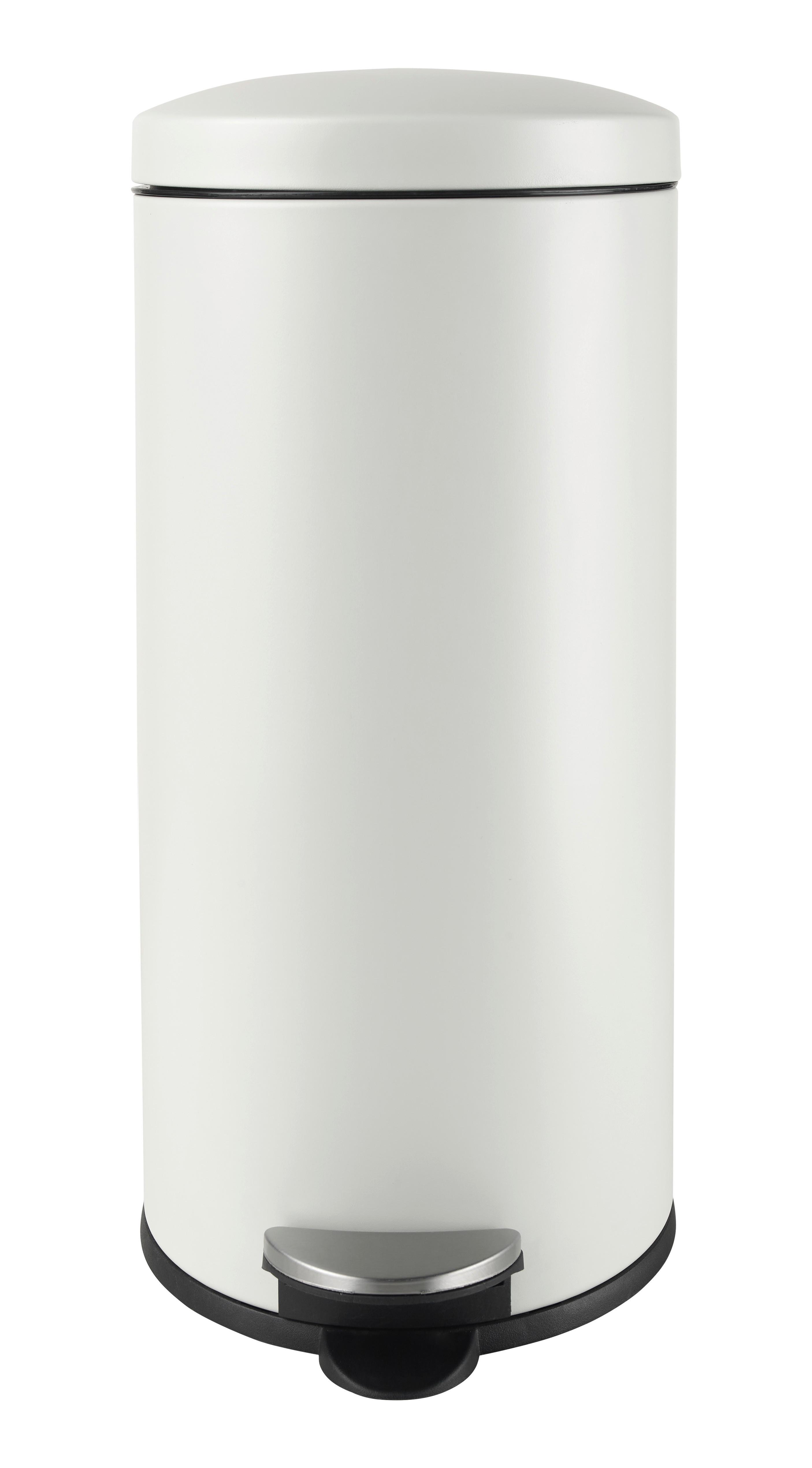 Koš Za Smeti Samuel - črna/bela, Konvencionalno, kovina/umetna masa (36,50/67cm) - Modern Living