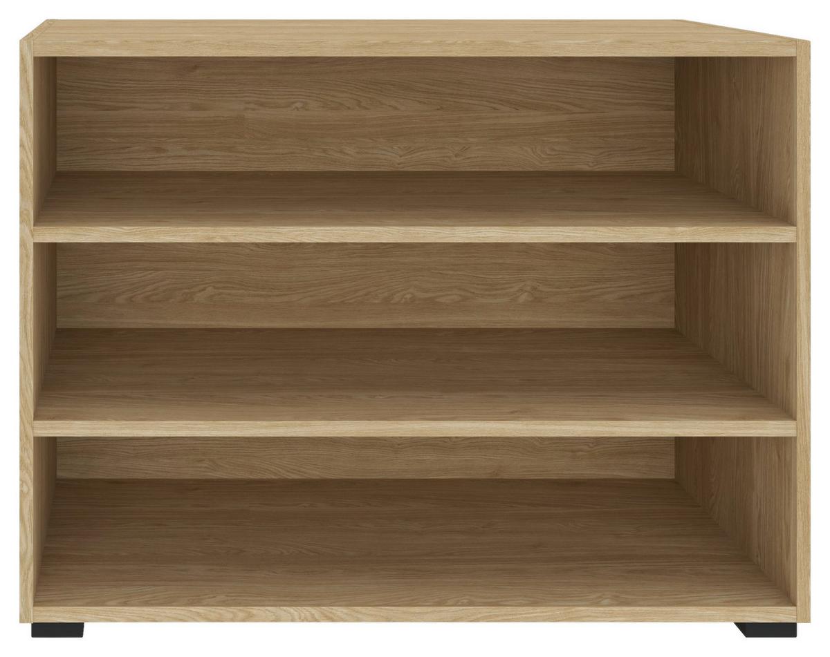 Regal Unit-Elements Midi - boje hrasta/crna, Moderno, drvni materijal (91,2/67,2/40cm) - Based