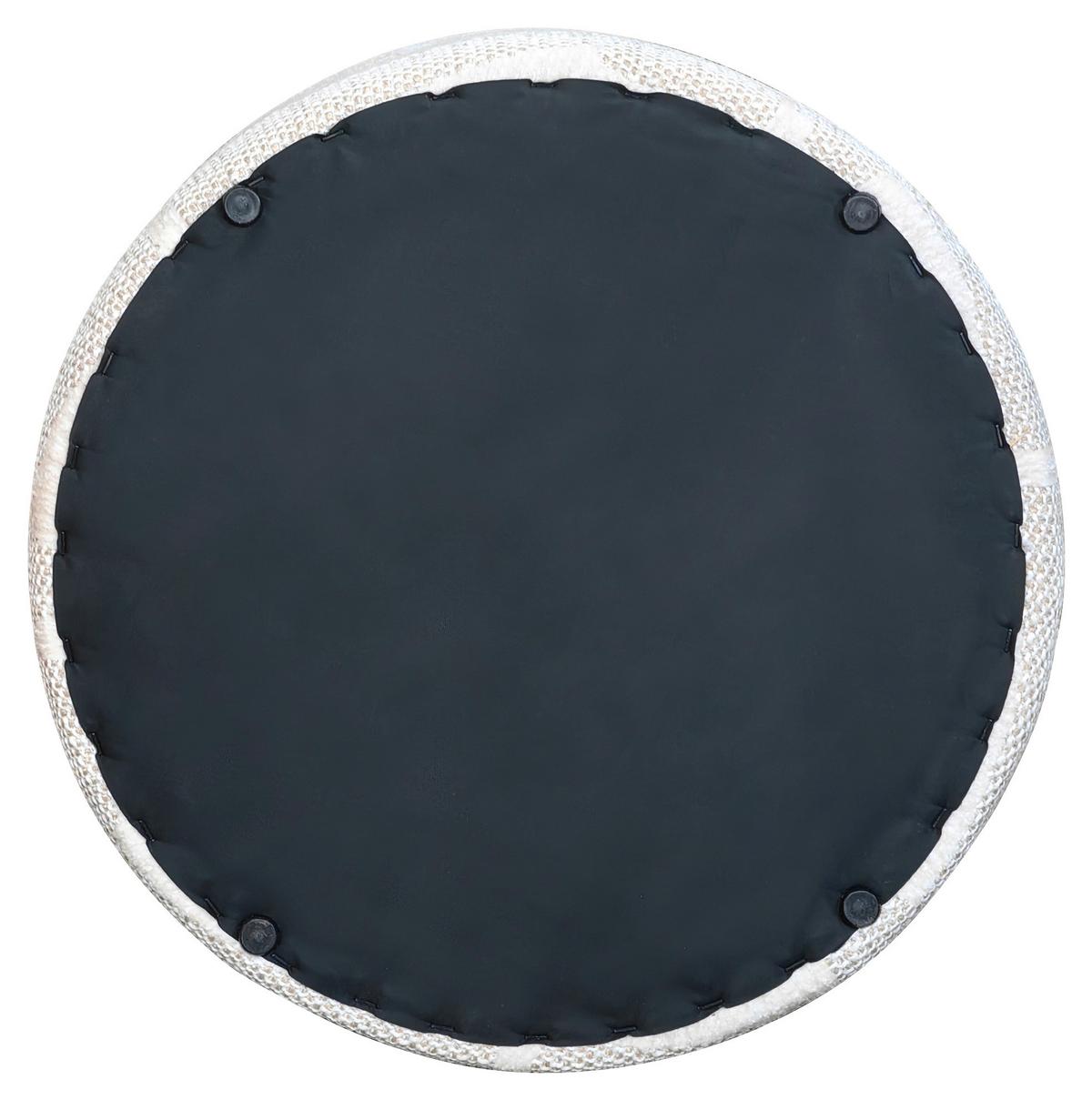 HOKER CASPER - biały, Lifestyle, materiał drewnopochodny/tkanina (45/40/45cm) - Xora
