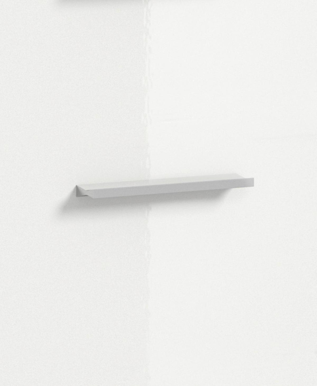 Kopalnica Scout, Bela, 3-Delna - srebrne barve/bela, Moderno, umetna masa/steklo (97cm) - MID.YOU