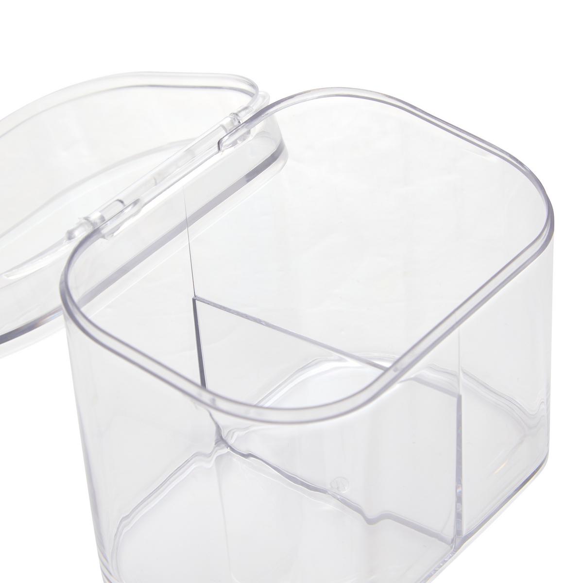 Organizator cosmetice Ceint 4/1 - transparent, Basics, plastic (10,6/8,5/9cm)