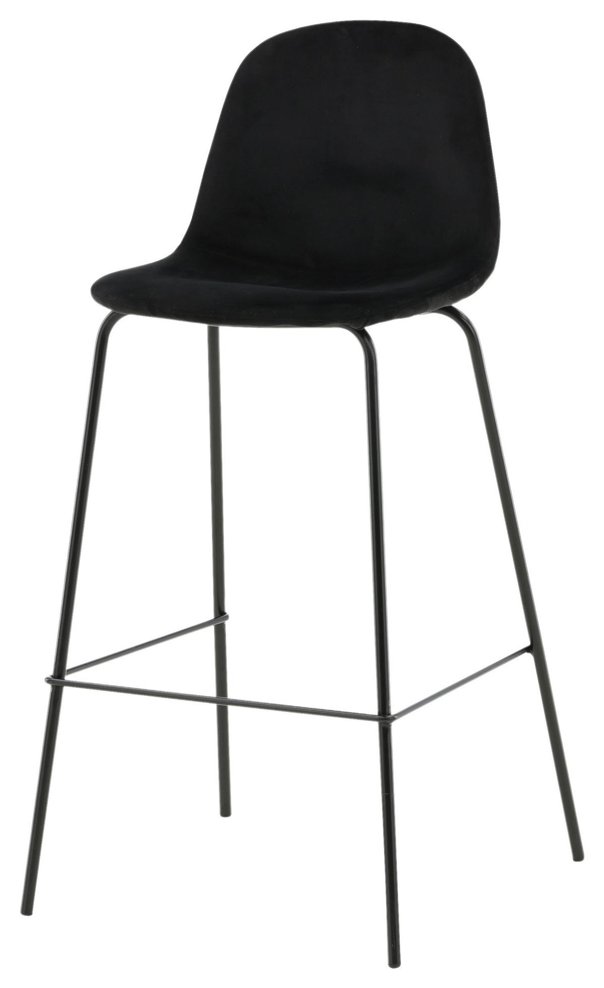BARHOCKER-SET POLAR - Schwarz, Design, Textil/Metall (41.5/105/43cm) - Livetastic