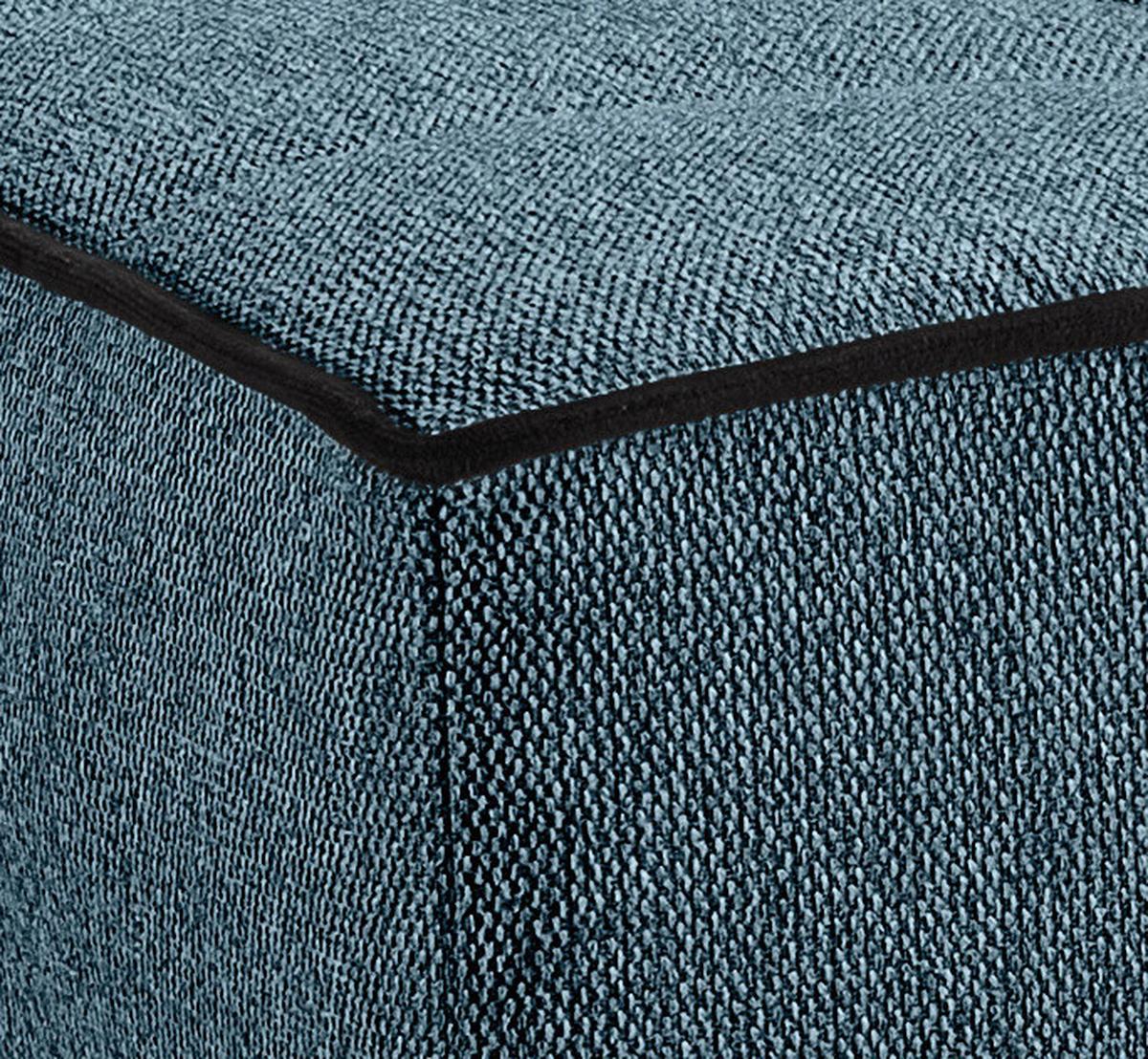 Schlafsofa Bono Blau - Blau/Hellbraun, Basics, Holz/Textil (199/91/91cm) - MID.YOU