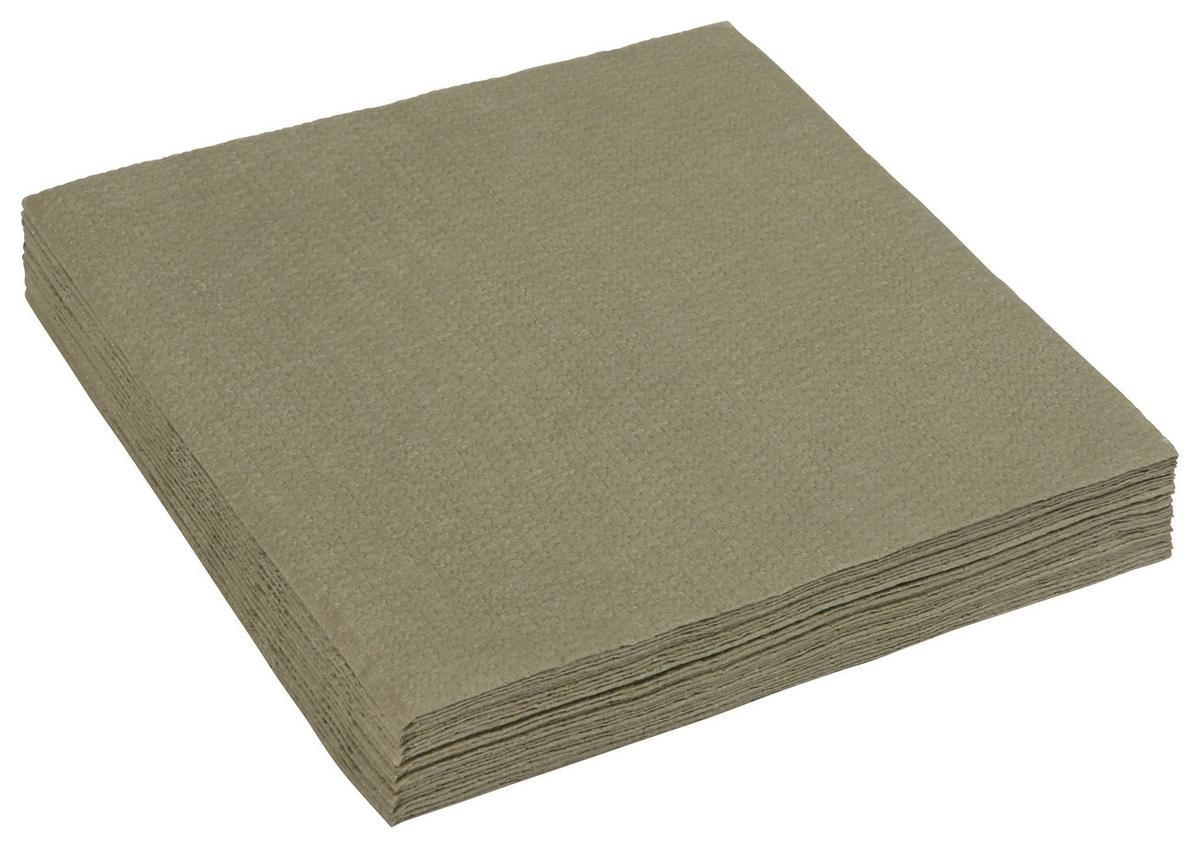 Serviette Kai in Grün - Grün, Papier (33cm)