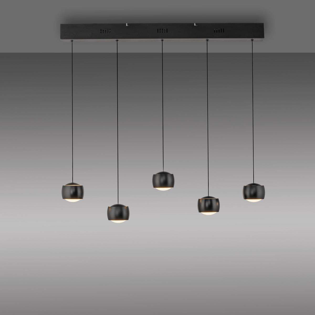 LAMPA WISZĄCA LED 15262-18 BALLINI - czarny, Design, tworzywo sztuczne/metal (110/10/220cm) - Just Light