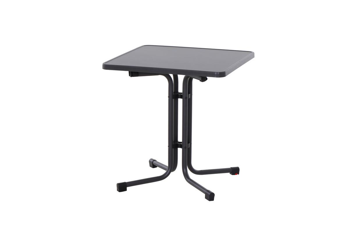 Siena Garden Gartenklapptisch ca.70x70x71cm Anthrazit - Anthrazit, KONVENTIONELL, Holzwerkstoff/Metall (70/70/71cm) - Siena Garden