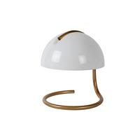 LAMPA STOŁOWA 46516/01/31 CATO - kolor mosiężny/biały, Design, metal/szkło (23.5/23.5/25cm) - Lucide