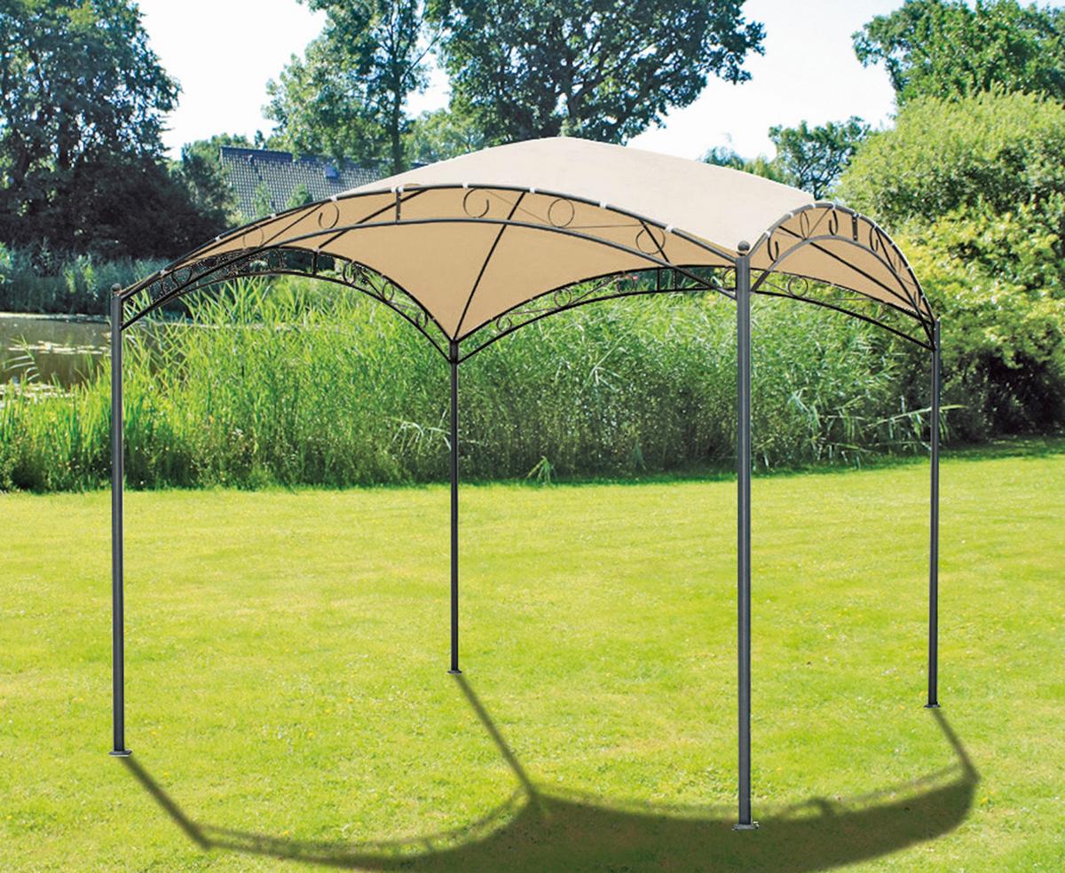 Pavillon Hudson Beige - Beige, MODERN, Kunststoff (295/279/295cm) - Gardenson